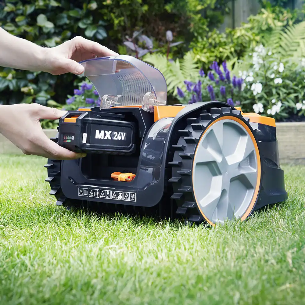 LawnMaster OcuMow® 16 MX 24V | Drop and Mow Robotic Lawnmower - with x2 Batteries - Image 7