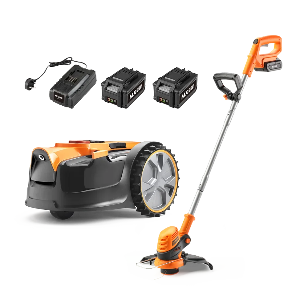 LawnMaster OcuMow® 16 MX 24V | Drop and Mow Robot Lawnmower and Cordless Grass Trimmer Set - Image 12