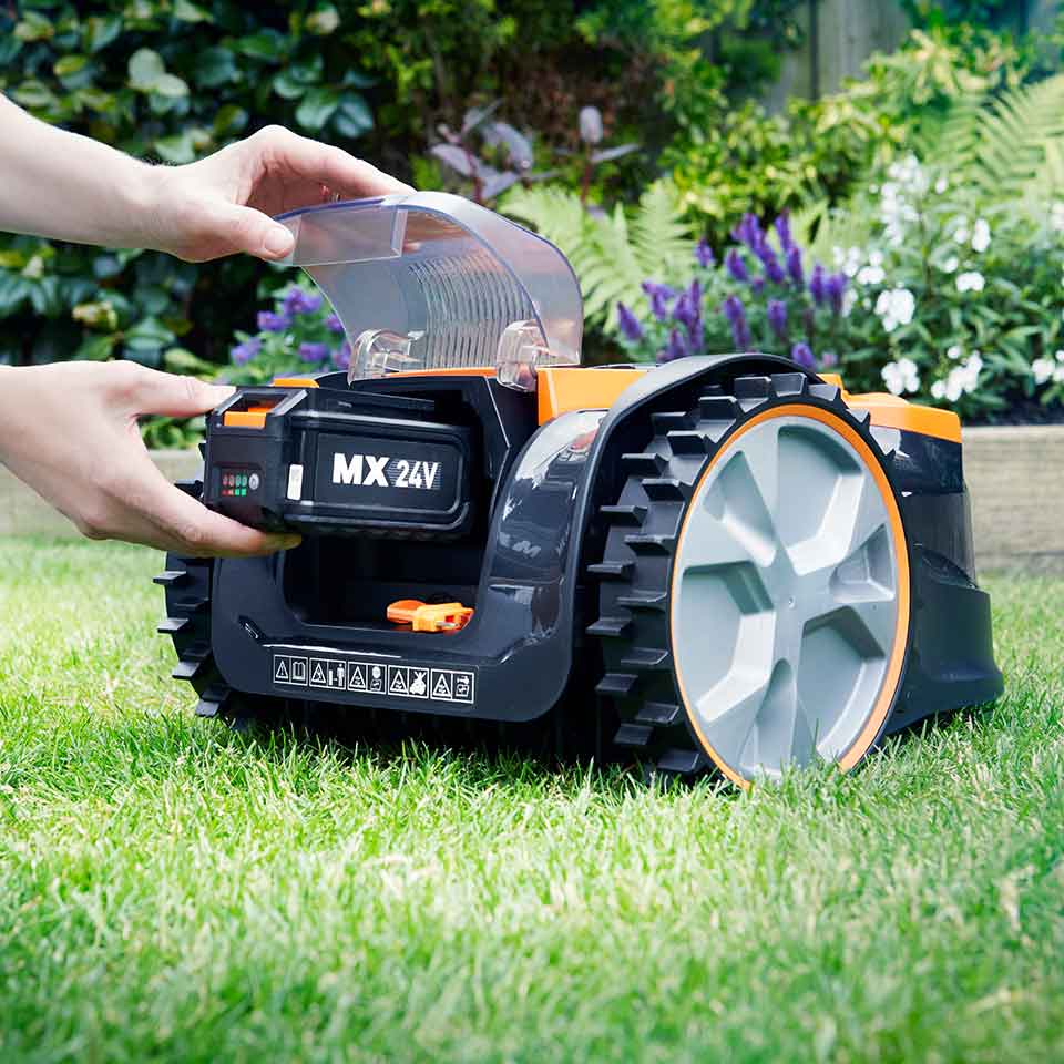 LawnMaster OcuMow® 16 MX 24V | Drop and Mow Robot Lawnmower and Cordless Grass Trimmer Set - Image 5